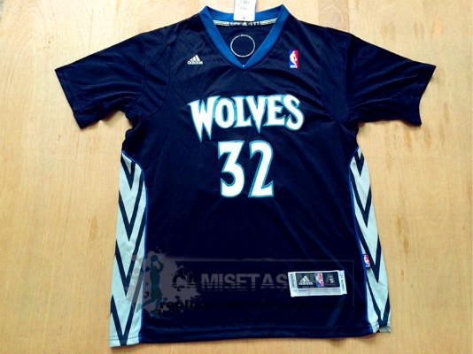 Camiseta Manga Corta Timberwolves Wiggins Negro